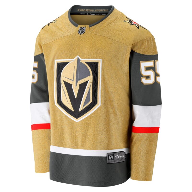 Keegan Kolesar Vegas Golden Knights Home Breakaway Jersey - Gold - Image 2
