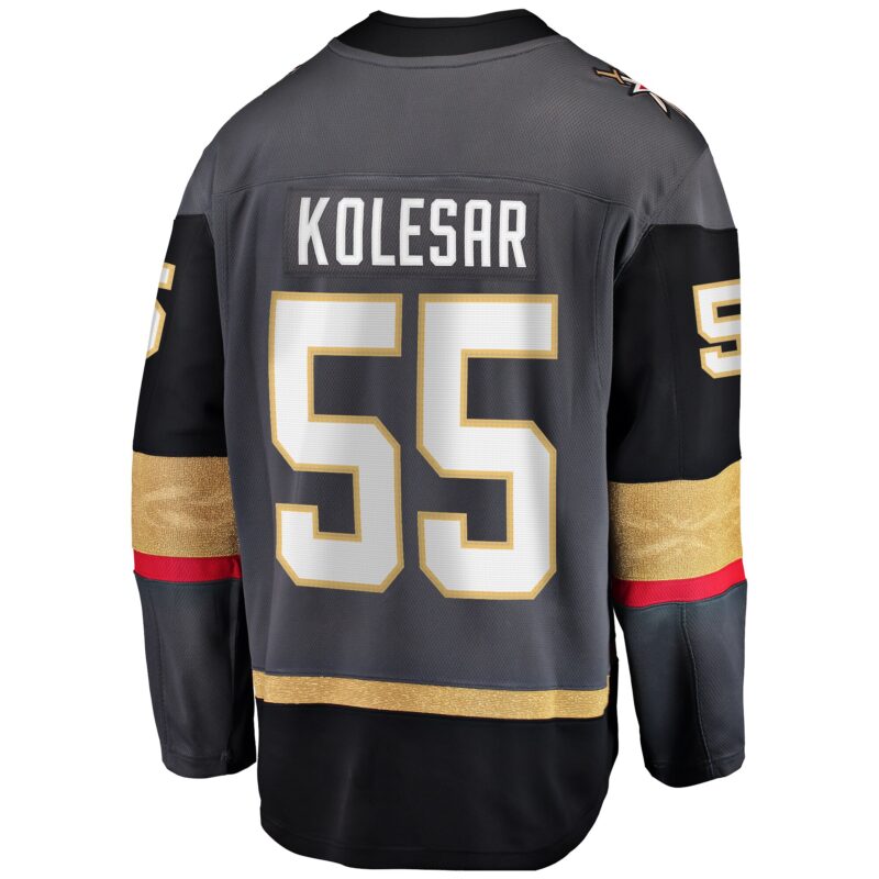 Keegan Kolesar Vegas Golden Knights Alternate Breakaway Player Jersey - Gray - Image 3