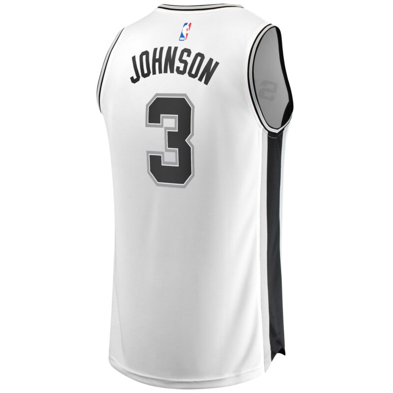 Keldon Johnson San Antonio Spurs Fast Break Association Jersey - White - Image 3