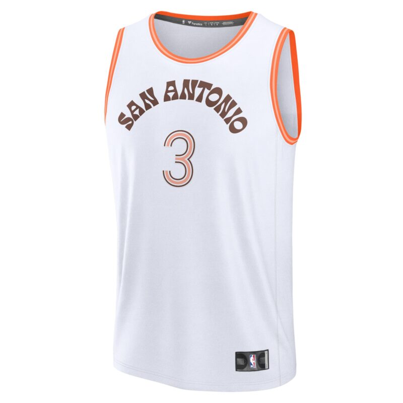 Keldon Johnson San Antonio Spurs Fast Break Jersey - White - City Edition - Image 2