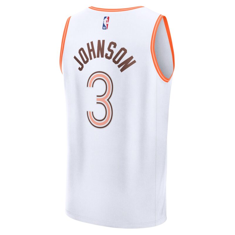 Keldon Johnson San Antonio Spurs Fast Break Jersey - White - City Edition - Image 3