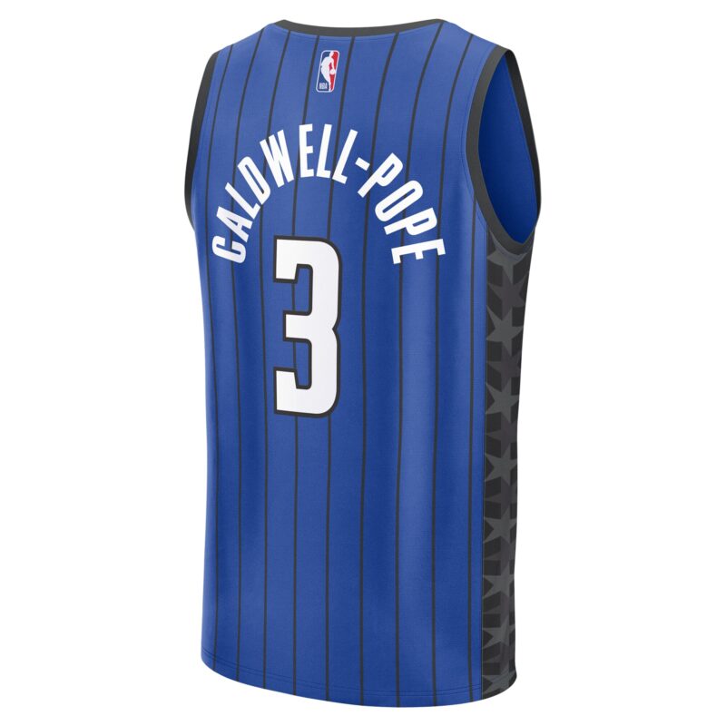Kentavious Caldwell-Pope Orlando Magic Fast Break Player Jersey - Statement Edition - Blue - Image 3