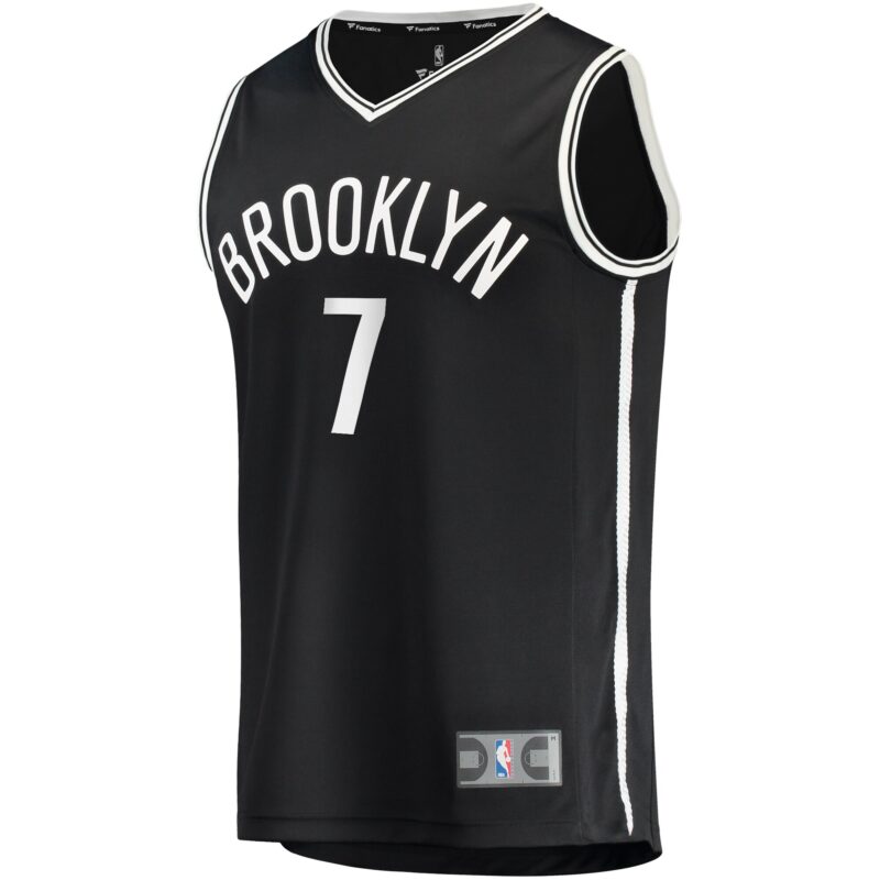Kevin Durant Brooklyn Nets Fast Break Jersey - Icon Edition - Black - Image 2