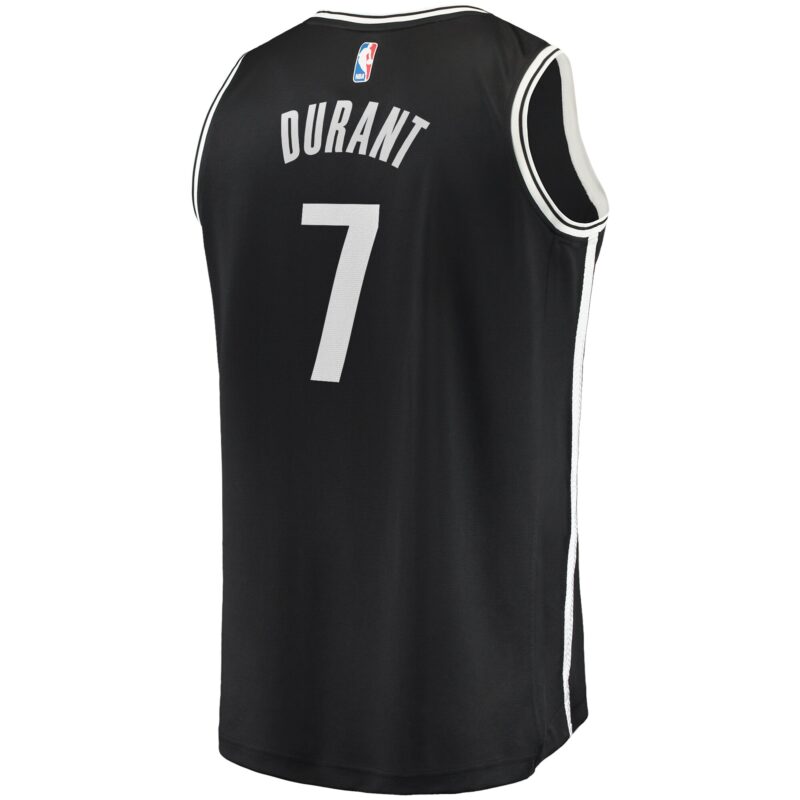 Kevin Durant Brooklyn Nets Fast Break Jersey - Icon Edition - Black - Image 3
