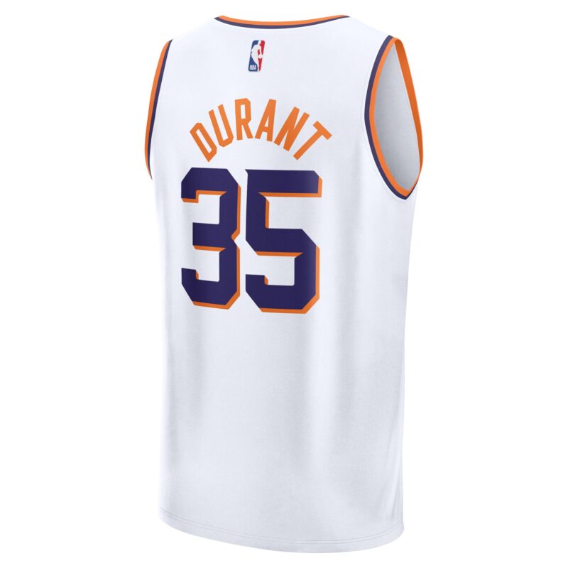 Kevin Durant Phoenix Suns Fast Break Player Jersey - Association Edition - White - Image 3