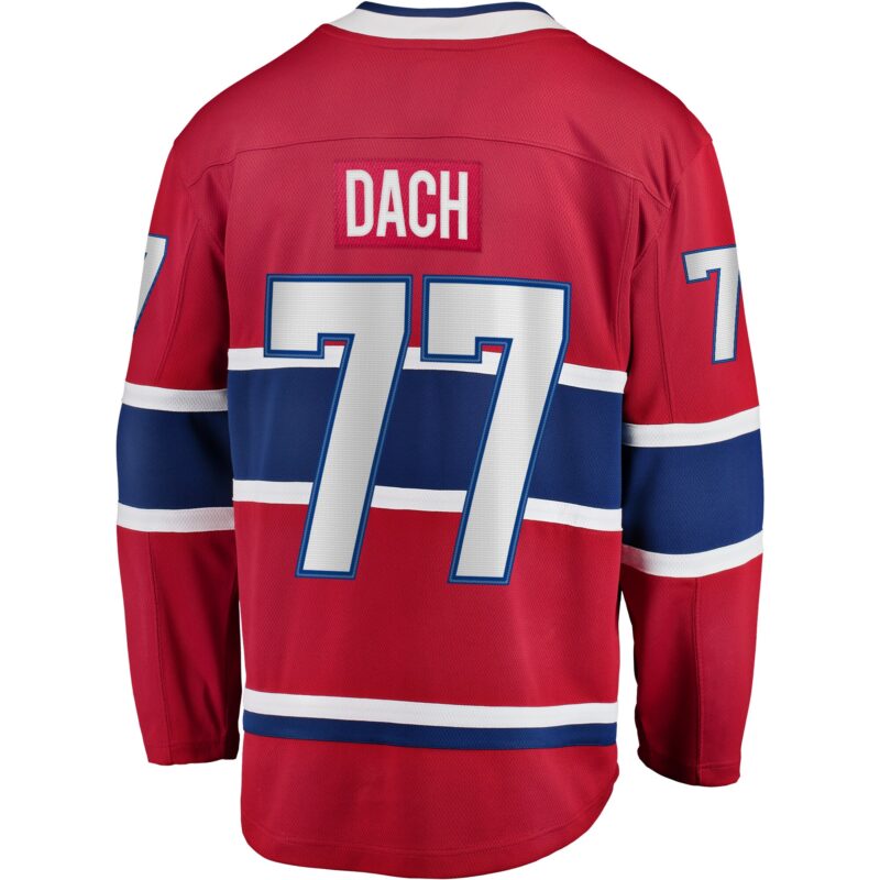 Kirby Dach Montreal Canadiens Home Breakaway Player Jersey - Red - Image 3