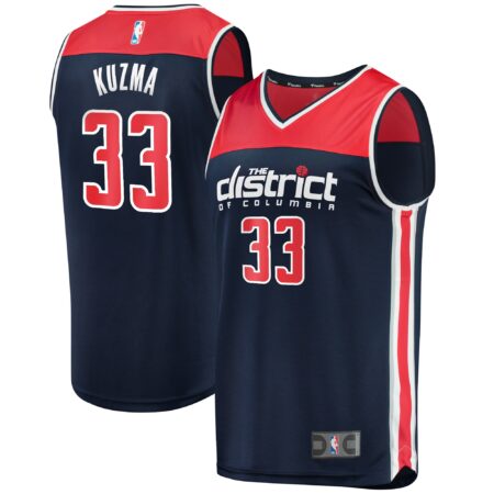 Kyle Kuzma Washington Wizards Fast Break Player Jersey - Statement Edition - Navy
