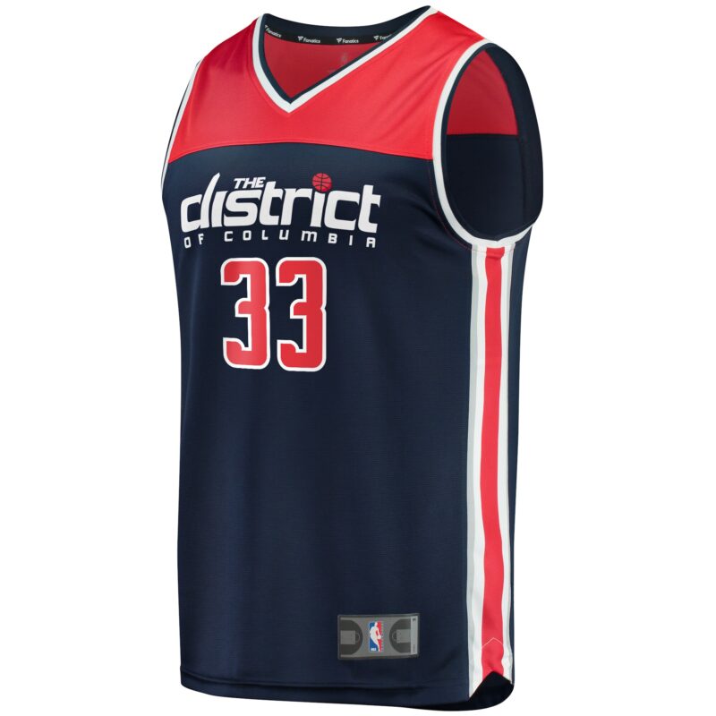 Kyle Kuzma Washington Wizards Fast Break Player Jersey - Statement Edition - Navy - Image 2
