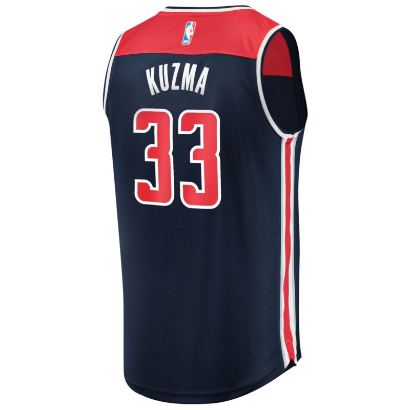 Kyle Kuzma Washington Wizards Fast Break Player Jersey - Statement Edition - Navy - Image 3