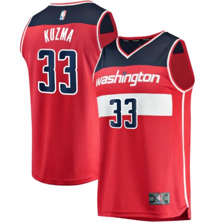 Kyle Kuzma Washington Wizards Fast Break Jersey - Icon Edition - Red