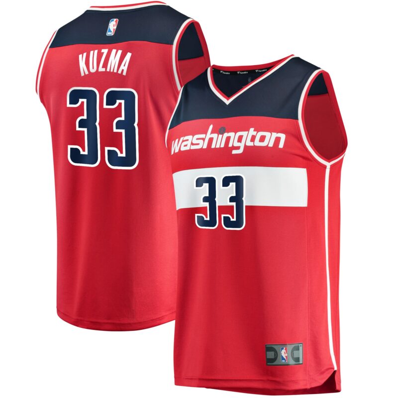 Kyle Kuzma Washington Wizards Fast Break Jersey - Icon Edition - Red