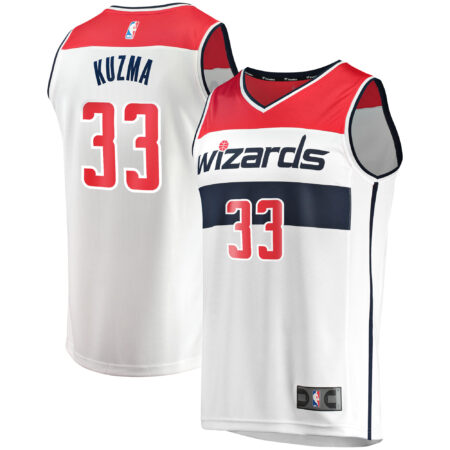 Kyle Kuzma Washington Wizards Fast Break Jersey - Association Edition - White