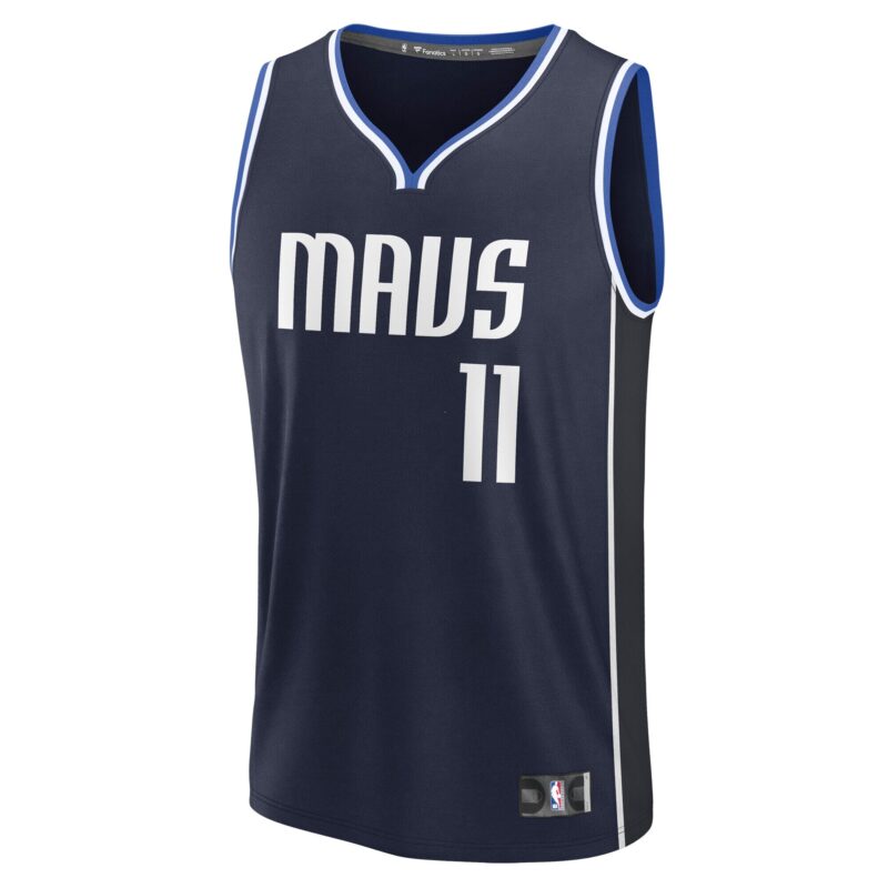 Kyrie Irving Dallas Mavericks Fast Break Player Jersey - Statement Edition - Navy - Image 2