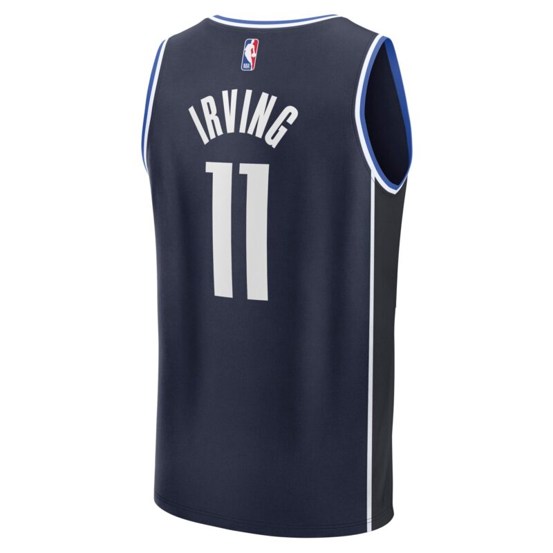 Kyrie Irving Dallas Mavericks Fast Break Player Jersey - Statement Edition - Navy - Image 3