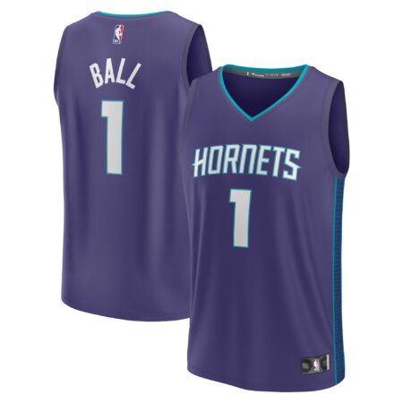 LaMelo Ball Charlotte Hornets Fast Break Player Jersey - Statement Edition - Purple
