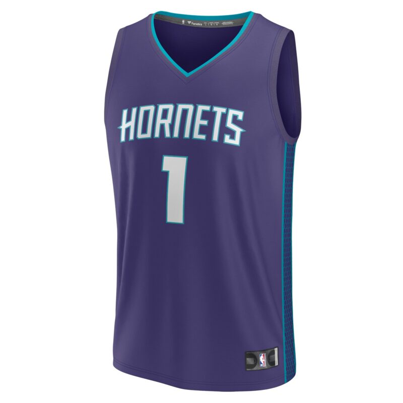 LaMelo Ball Charlotte Hornets Fast Break Player Jersey - Statement Edition - Purple - Image 2