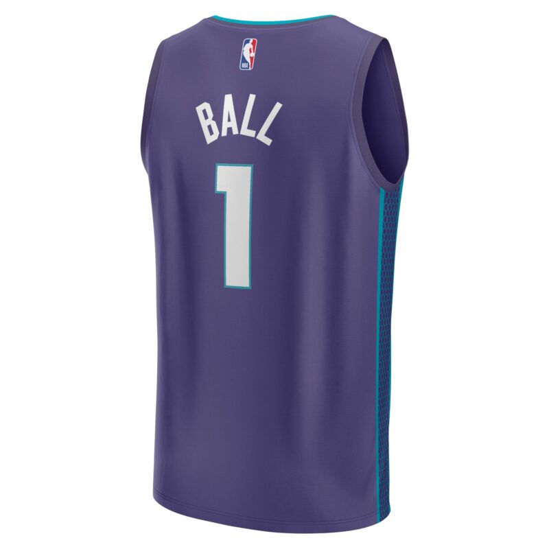 LaMelo Ball Charlotte Hornets Fast Break Player Jersey - Statement Edition - Purple - Image 3