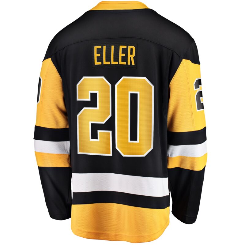 Lars Eller Pittsburgh Penguins Home Breakaway Jersey - Black - Image 3