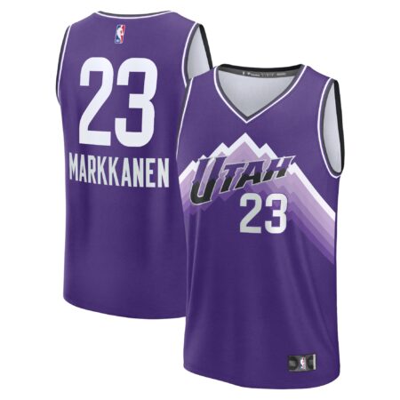 Lauri Markkanen Utah Jazz Fast Break Jersey - Purple - City Edition