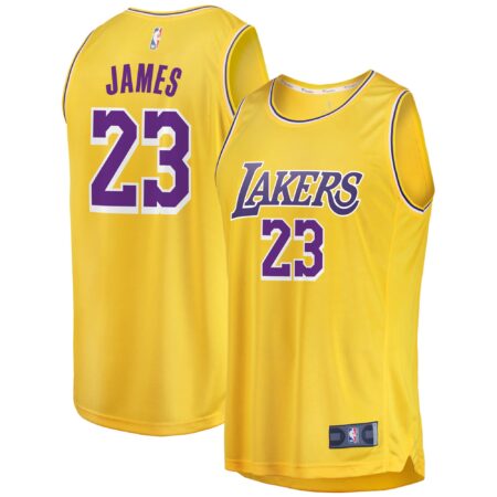 LeBron James Los Angeles Lakers Big & Tall Fast Break Player Jersey - Gold - Icon Edition