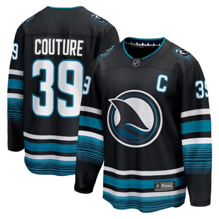 Logan Couture San Jose Sharks Alternate Premier Breakaway Player Jersey - Black
