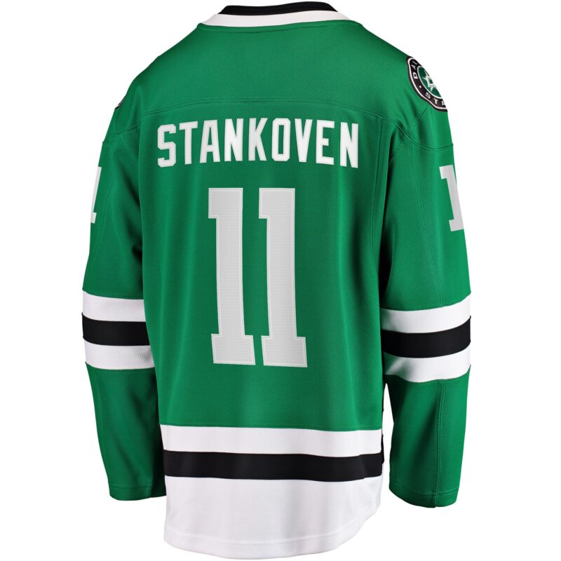 Logan Stankoven Dallas Stars Premier Breakaway Player Jersey - Kelly Green - Image 3