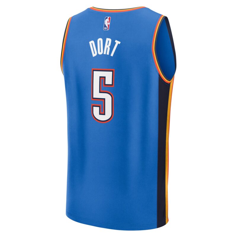 Luguentz Dort Oklahoma City Thunder Fast Break Player Jersey - Icon Edition - Blue - Image 3