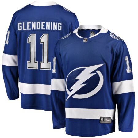 Luke Glendening Tampa Bay Lightning Home Breakaway Jersey - Blue