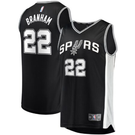Malaki Branham San Antonio Spurs Fast Break Player Jersey - Icon Edition - Black