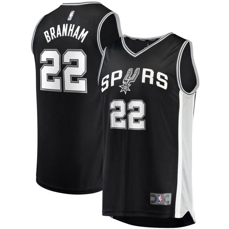 Malaki Branham San Antonio Spurs Fast Break Player Jersey - Icon Edition - Black