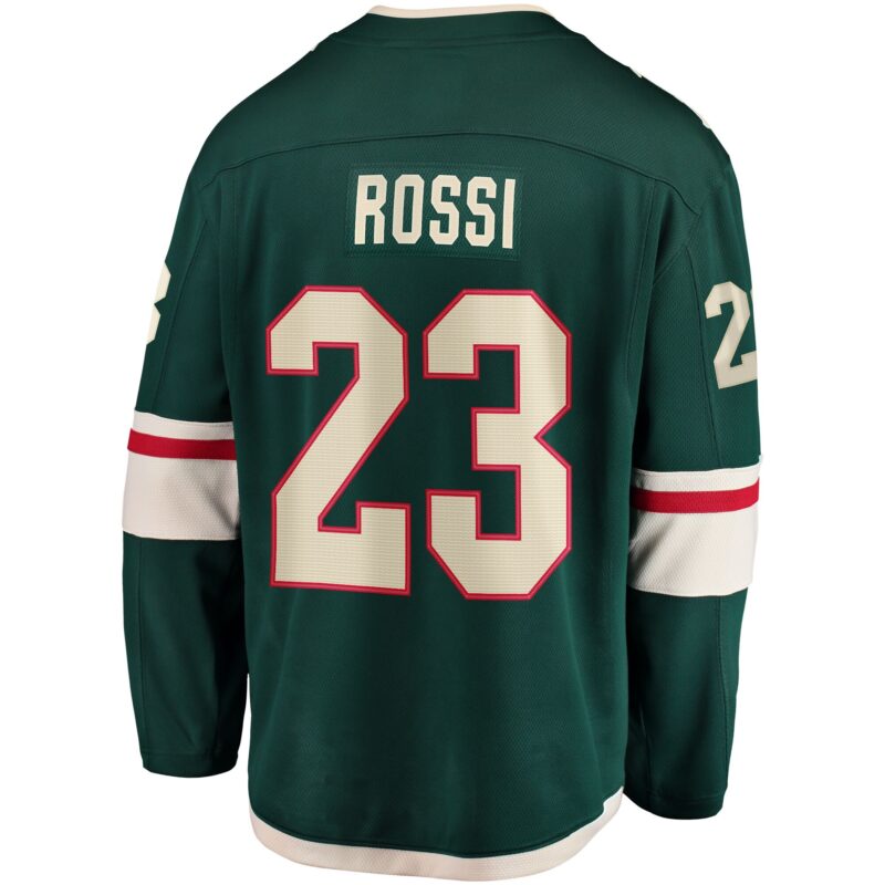 Marco Rossi Minnesota Wild Home Breakaway Player Jersey - Green - Image 3