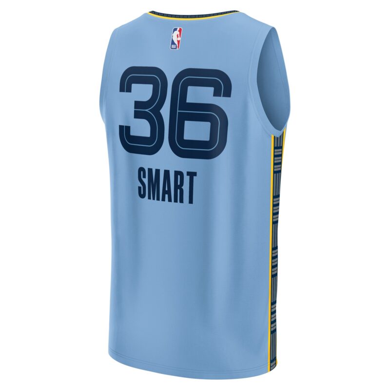 Marcus Smart Memphis Grizzlies Fast Break Player Jersey - Statement Edition - Light Blue - Image 3
