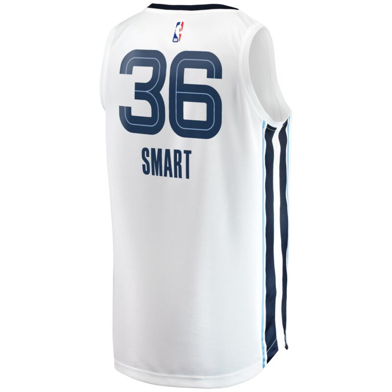 Marcus Smart Memphis Grizzlies Fast Break Player Jersey - Association Edition - White - Image 3