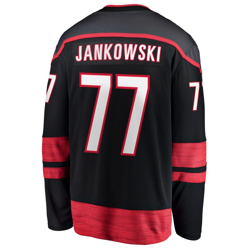 Mark Jankowski Carolina Hurricanes Home Breakaway Jersey - Black - Image 3