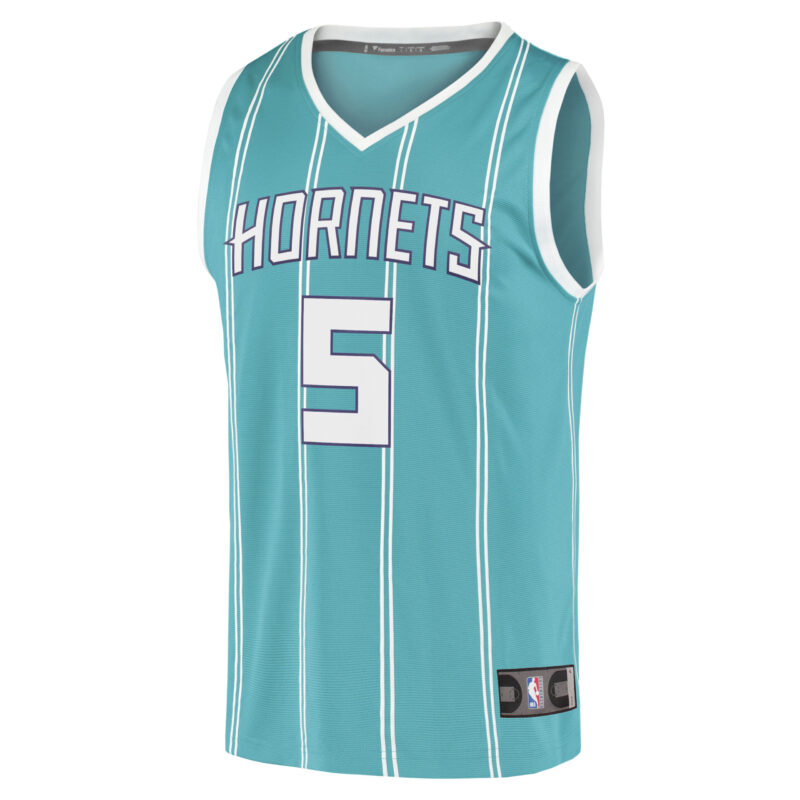 Mark Williams Charlotte Hornets Fast Break Player Jersey - Icon Edition - Teal - Image 2