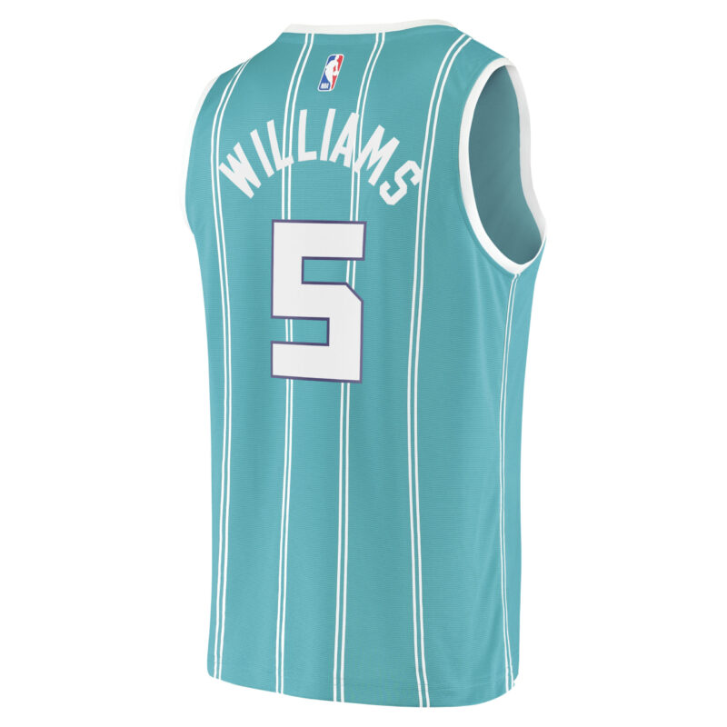 Mark Williams Charlotte Hornets Fast Break Player Jersey - Icon Edition - Teal - Image 3
