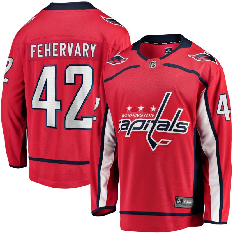 Martin Fehervary Washington Capitals Home Breakaway Player Jersey - Red