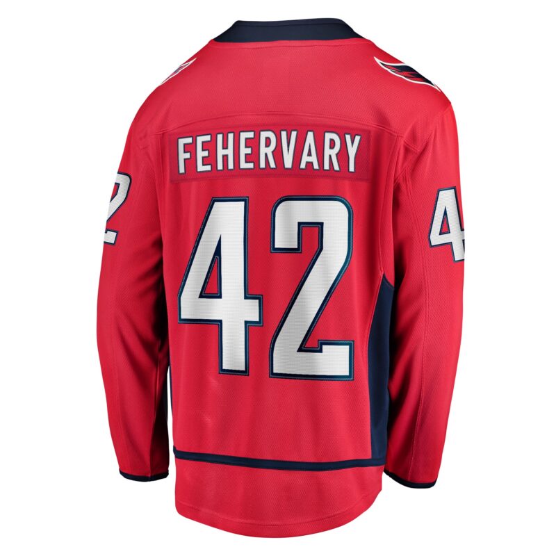 Martin Fehervary Washington Capitals Home Breakaway Player Jersey - Red - Image 3