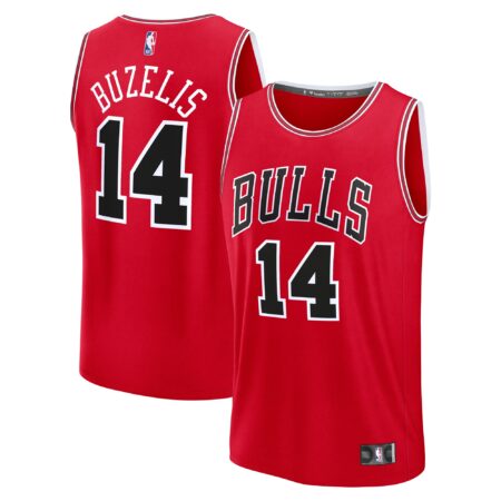 Matas Buzelis Chicago Bulls Fast Break Player Jersey - Icon Edition - Red