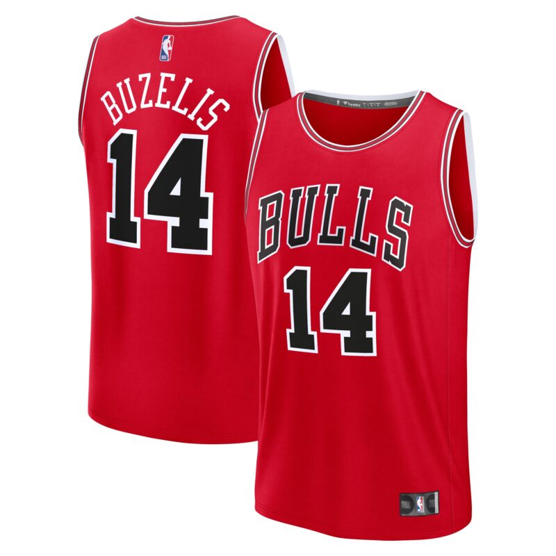 Matas Buzelis Chicago Bulls Fast Break Player Jersey - Icon Edition - Red