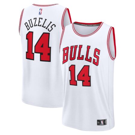 Matas Buzelis Chicago Bulls Fast Break Player Jersey - Association Edition - White