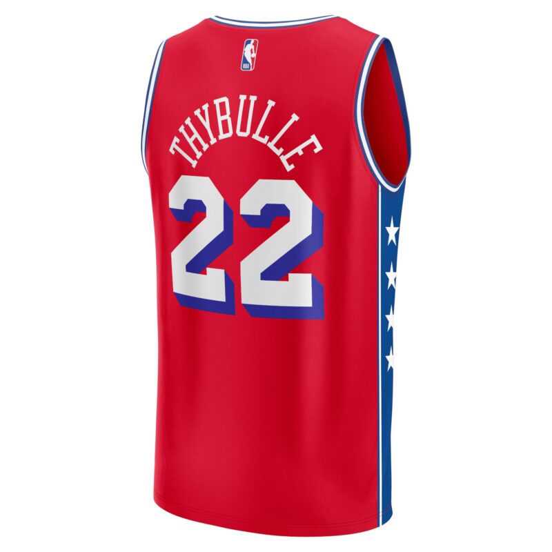 Matisse Thybulle Philadelphia 76ers Fast Break Player Jersey - Statement Edition - Red - Image 3