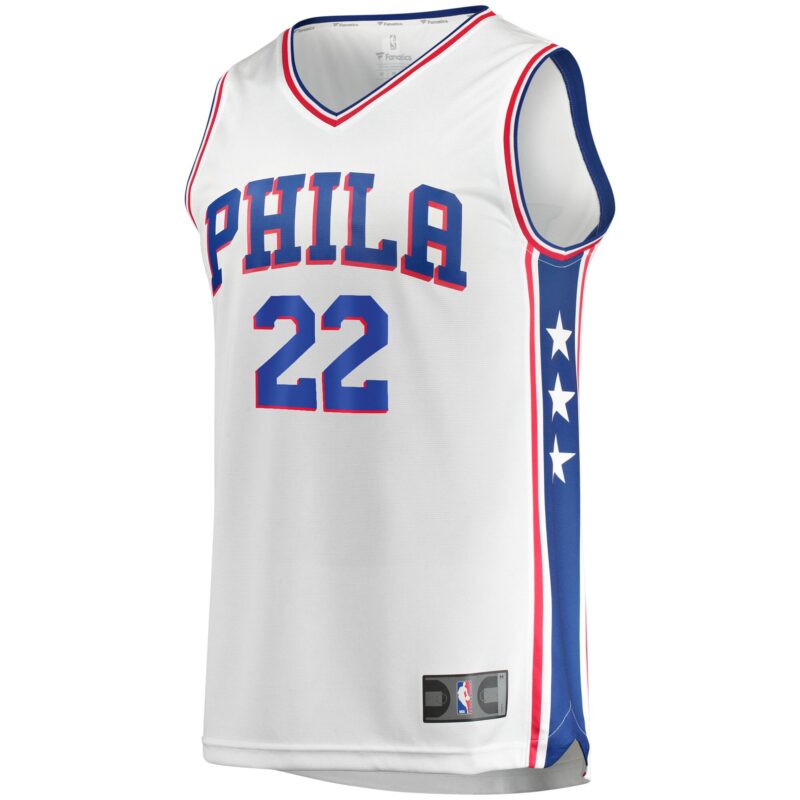 Matisse Thybulle Philadelphia 76ers Fast Break Jersey - Association Edition - White - Image 2