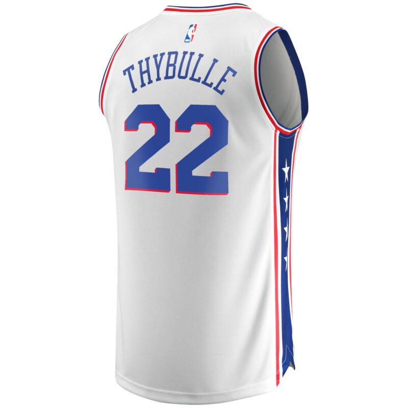 Matisse Thybulle Philadelphia 76ers Fast Break Jersey - Association Edition - White - Image 3