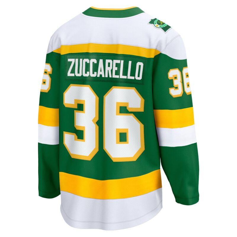 Mats Zuccarello Minnesota Wild Alternate Premier Breakaway Player Jersey - Green - Image 3