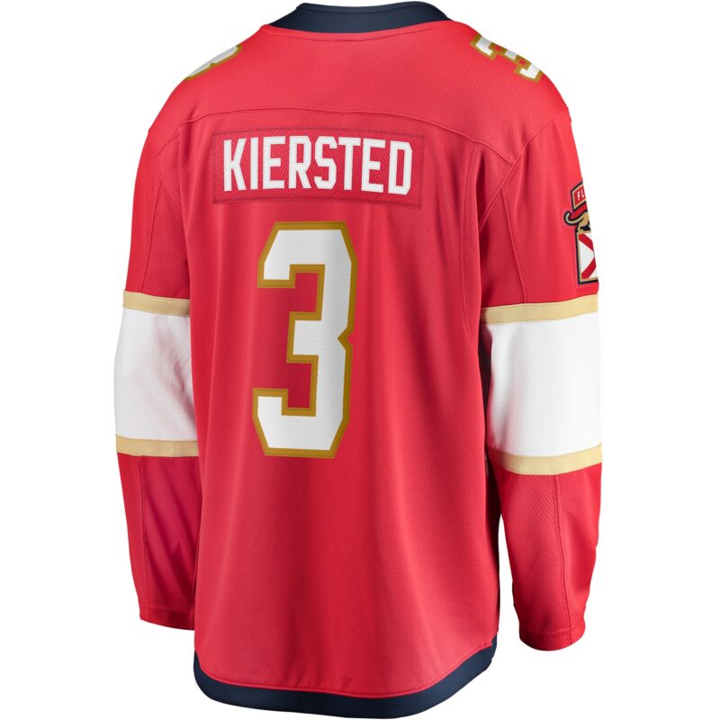 Matt Kiersted Florida Panthers Home Team Breakaway Player Jersey - Red - Image 3