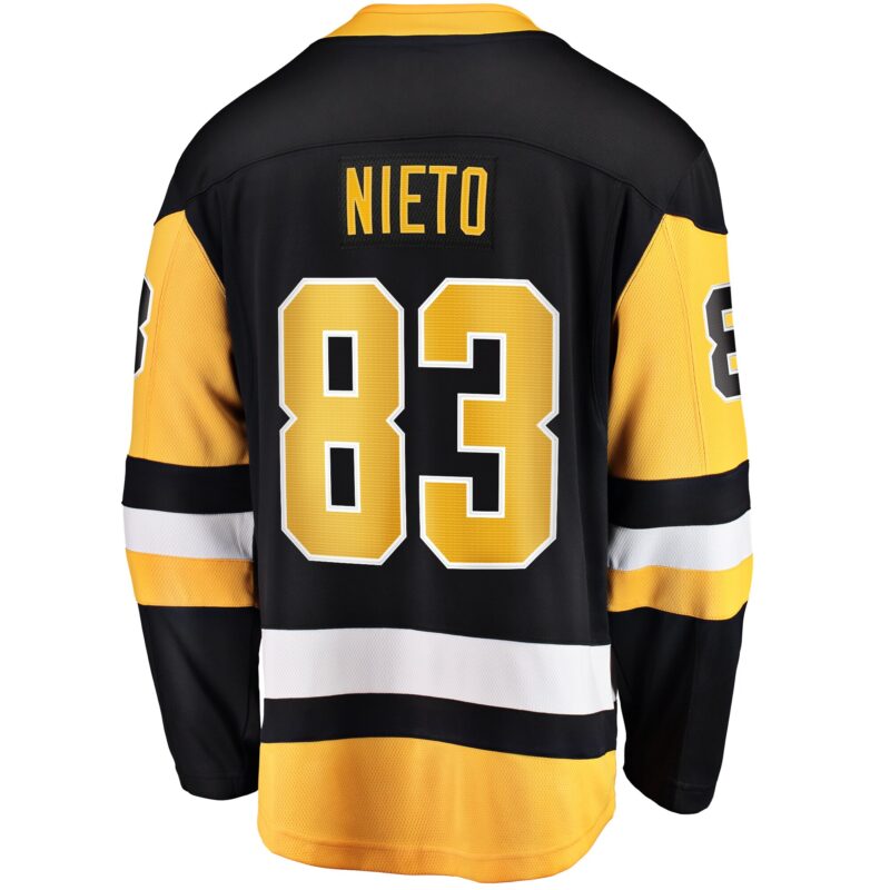 Matt Nieto Pittsburgh Penguins Home Breakaway Jersey - Black - Image 3