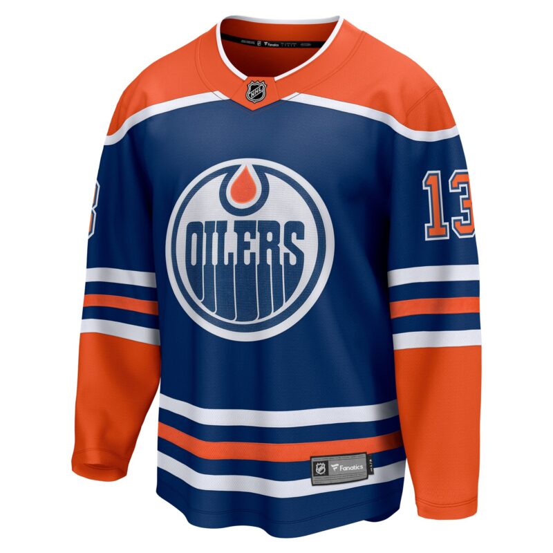 Mattias Janmark Edmonton Oilers Home Breakaway Jersey - Royal - Image 2