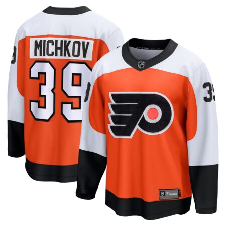 Matvei Michkov Philadelphia Flyers Home Premier Breakaway Player Jersey - Orange