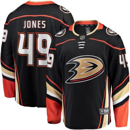 Max Jones Anaheim Ducks Home Breakaway Jersey - Black